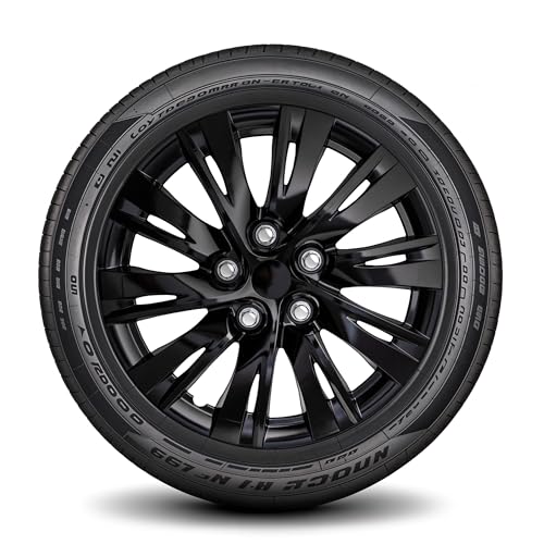Image of LYDS Shift BG Gloss Black Universal 16 inch Premium ABS Hubcap Wheel Cover Replacement Set of 4 - OWC-16BG