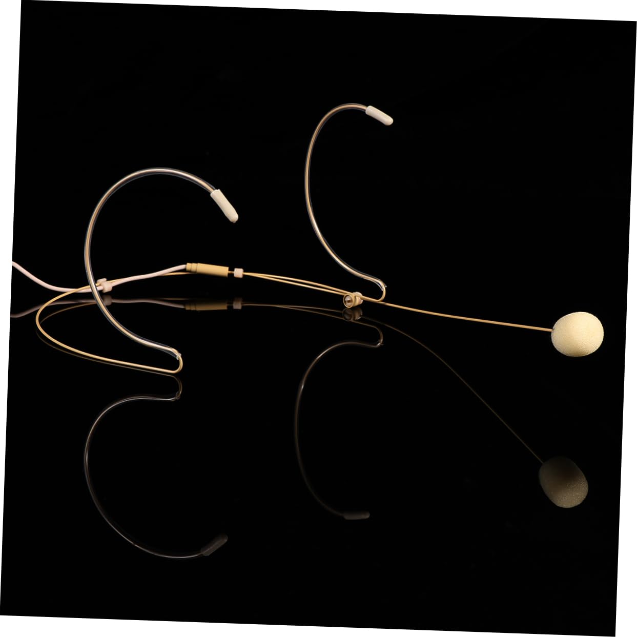 VICASKY 2pcs Vocal Condenser Mic Headwear 3 Pin Connector for Singing Teaching and Lectures