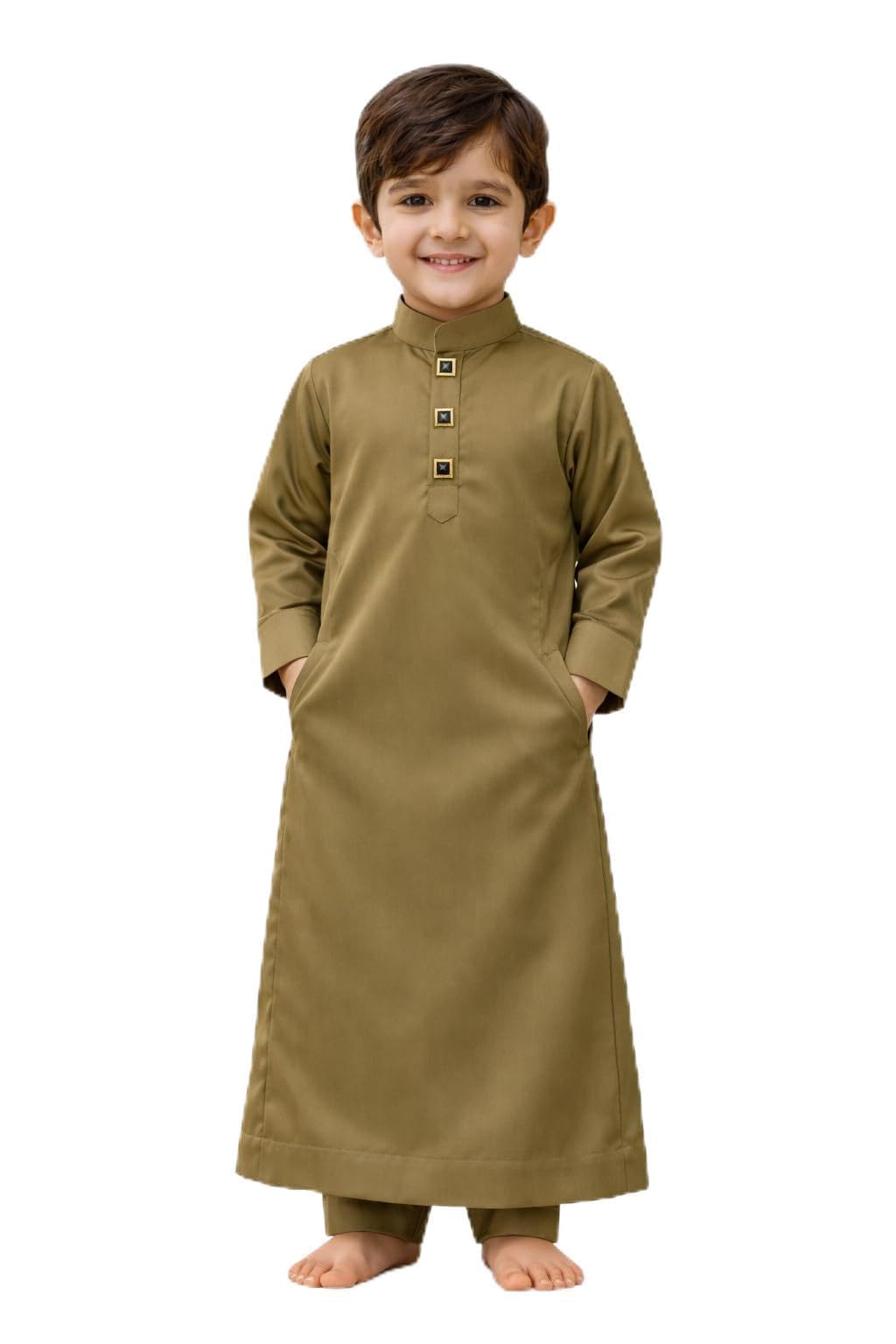Premium Cotton Arabic Jubba Thobe for Boys | Ramadan & Eid Wear | Soft Comfortable Fabric | Hand-Tailored Stitching | Jubba for Baby Boys & Kids