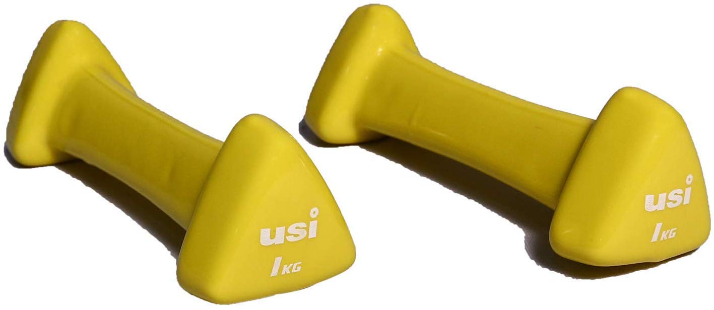 USI Vinyl Dumbbell Pair Unisex Fitness Trainer Hand Weight Dummbells (2.00) (B085VFMS1J) Amazon Price History, Amazon Price Tracker