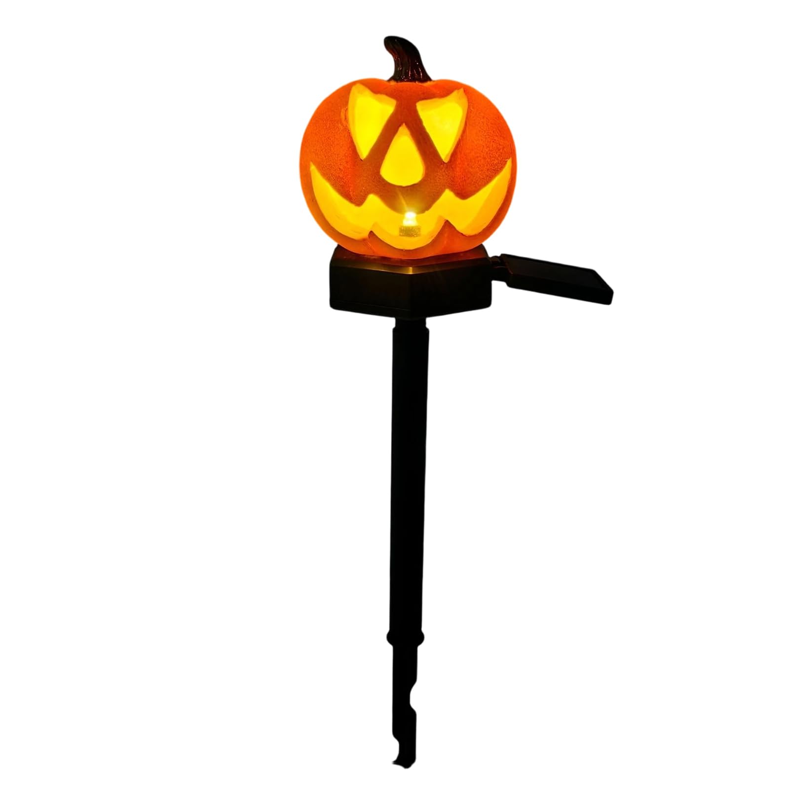 sugerou Halloween Pumpkin Pathway Solar Lights & Ghost Pathway Lamp Waterproof Outdoor Garden Stake Decor with Auto On Off Sensor for Lawn Patio Yard B