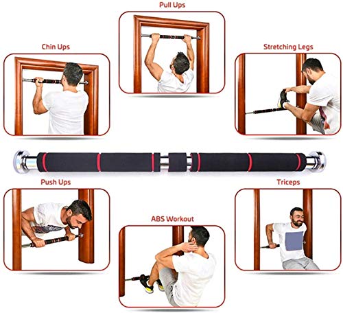 Barra de puxar para cima, barra de aço inoxidável para uso doméstico, barra horizontal para treiname