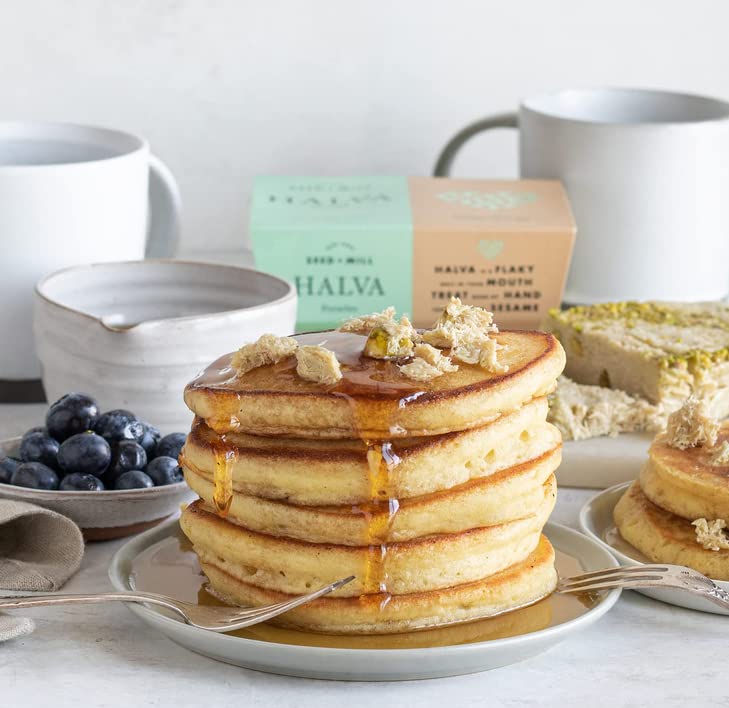 Miniatura 5 de Seed + Mill - Halva - Pistacho - Vegano, kosher y sin gluten - Disfruta de este dulce suave y dulce hecho de pasta de sésamo y chocolate negro.