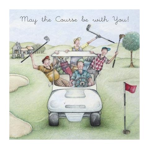 Berni Parker 'May the Course be with You' Blank Greeting Card Cover