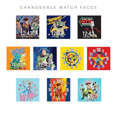 Accutime 030506511120 Kids Disney Toy Story Buzz Lightyear White Educational Learning Touchscreen Smart Watch Toy For Boys thumb #6
