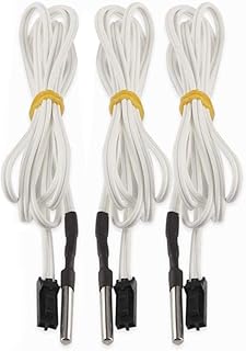 FYSETC Prus i3 MK3 Upgrade Hotend Parts HT-NTC100K Thermistor Sensor High Temperature +250 Degrees 2 Pins for 3D Printer MK3 Extruder Heater Block 3Pcs