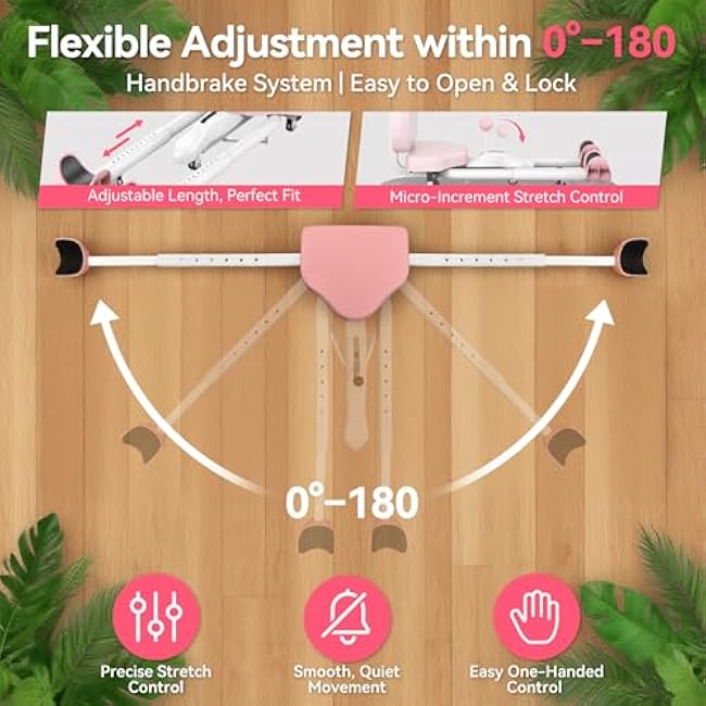 Leg Split Stretcher Machine for Flexibility ¨C Heavy Duty Hip Opener Stretch Equipment for Splits Training, Ballet, Dance, Gymnastics, Yoga ¨C Adjustable 0-180¡ã Leg Stretcher