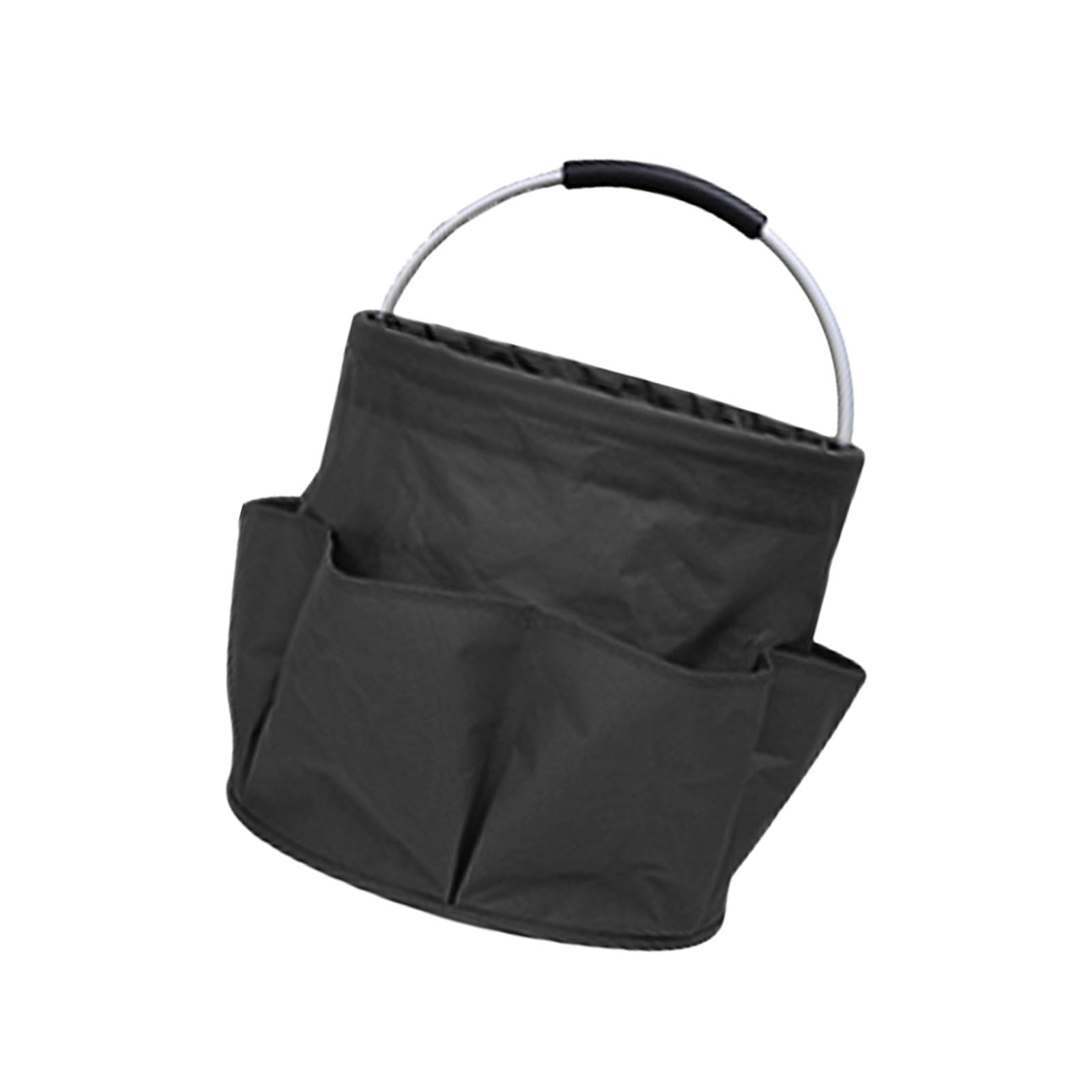 Panier de pique-nique pliable avec poche extérieure et poignée en EVA - Panier de rangement de grande capacité