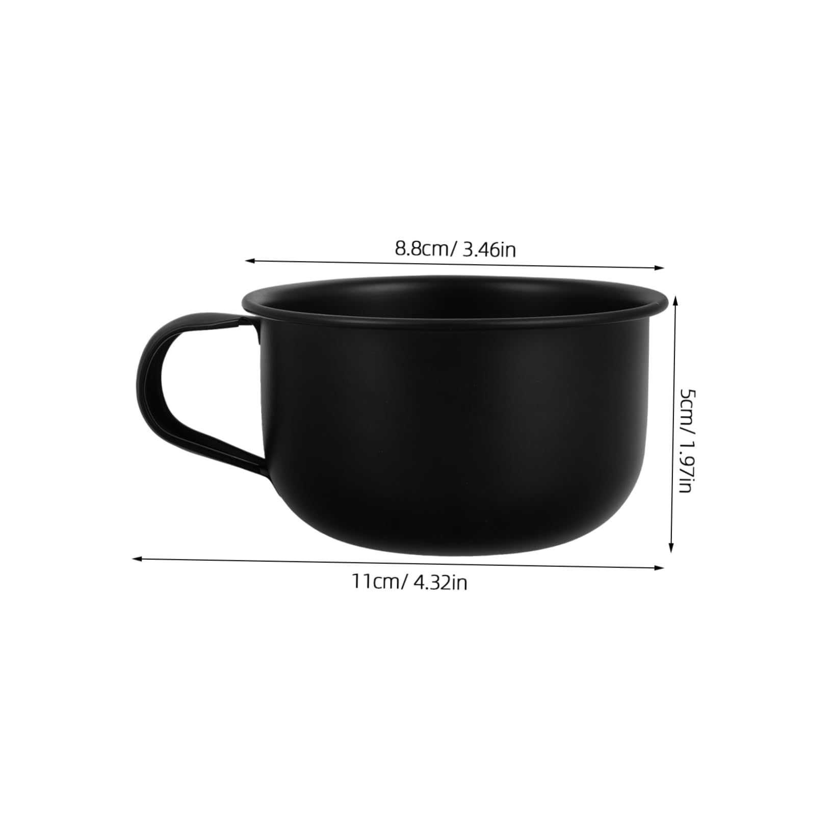 BESTYASH Men's Shaving Bowl Foam Holder Sturdy Metal Shaving Cup Easy to Clean Travel-friendly