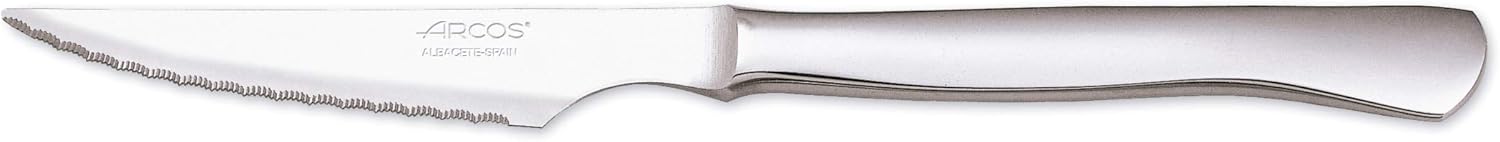 Arcos Knives-Box Steak Table Knife-Monoblock of one Stainless Steel 110 mm (4.33 Inch) -Silver Colour (12 Piece), ands Plastic