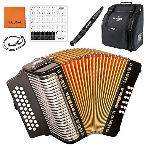 美品　美音　ホーナー社製　コロナⅡ 　ダイアトニックアコーディオンラスト1台 美品 美音 ホーナー社製 コロナⅡ ダイアトニックアコーディオン