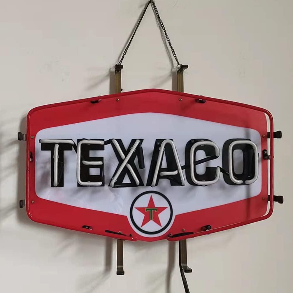 Texaco Gasoline Neon Sign Handmade Real Glass Neon Tube Neon Light