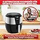 Tefal Heißluftfritteuse Easy Fry XXL, Air Fryer, 1850 Watt, 5,6 L für 8 Portionen, 8 automatische Programme, Digitales Display, energiesparend, gesunde Fritteuse ohne Öl, Edelstahl, EY701D