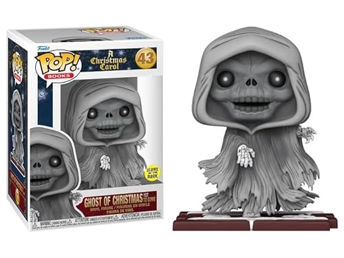 Funko A Christmas Carol + Pop Protector: Retro Holiday Pop! Classic Books Vinyl Figure (Bundled with ToyBop Box Protector Collector Case) (Ghost of Christmas Yet to Come Glow-in-The-Dark #43/81143)