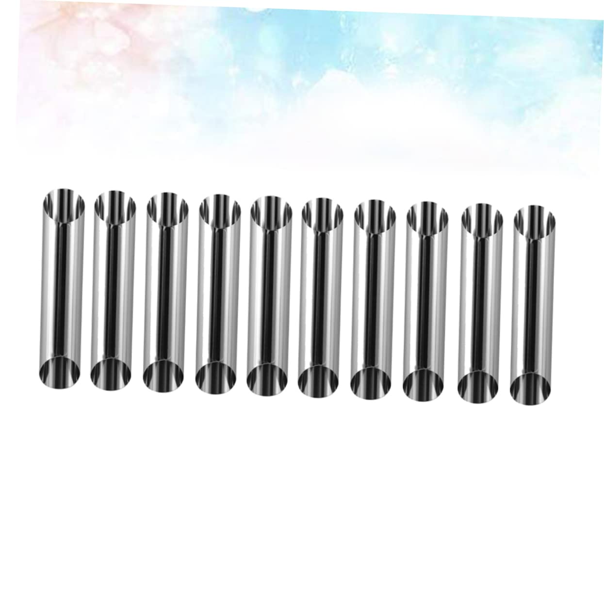 Ciieeo 20pcs Set of Tube Shape Bread Molds Stainless Steel Croissant Molds Perfect for Baking Pastry and Dessert Making