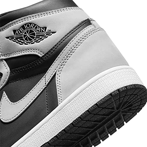 Nike Men's Air Jordan 1 High OG Shoes, Black/White-light Smoke Grey, 9 | Image 6