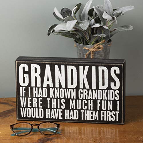 Primitives-by-Kathy-Box-Sign-12-x-7-Wood-If-I-Had-Known-Grandkids-Were-Black Primitives by Kathy Box Sign 12 x 7 Wood If I Had Known Grandkids Were Black