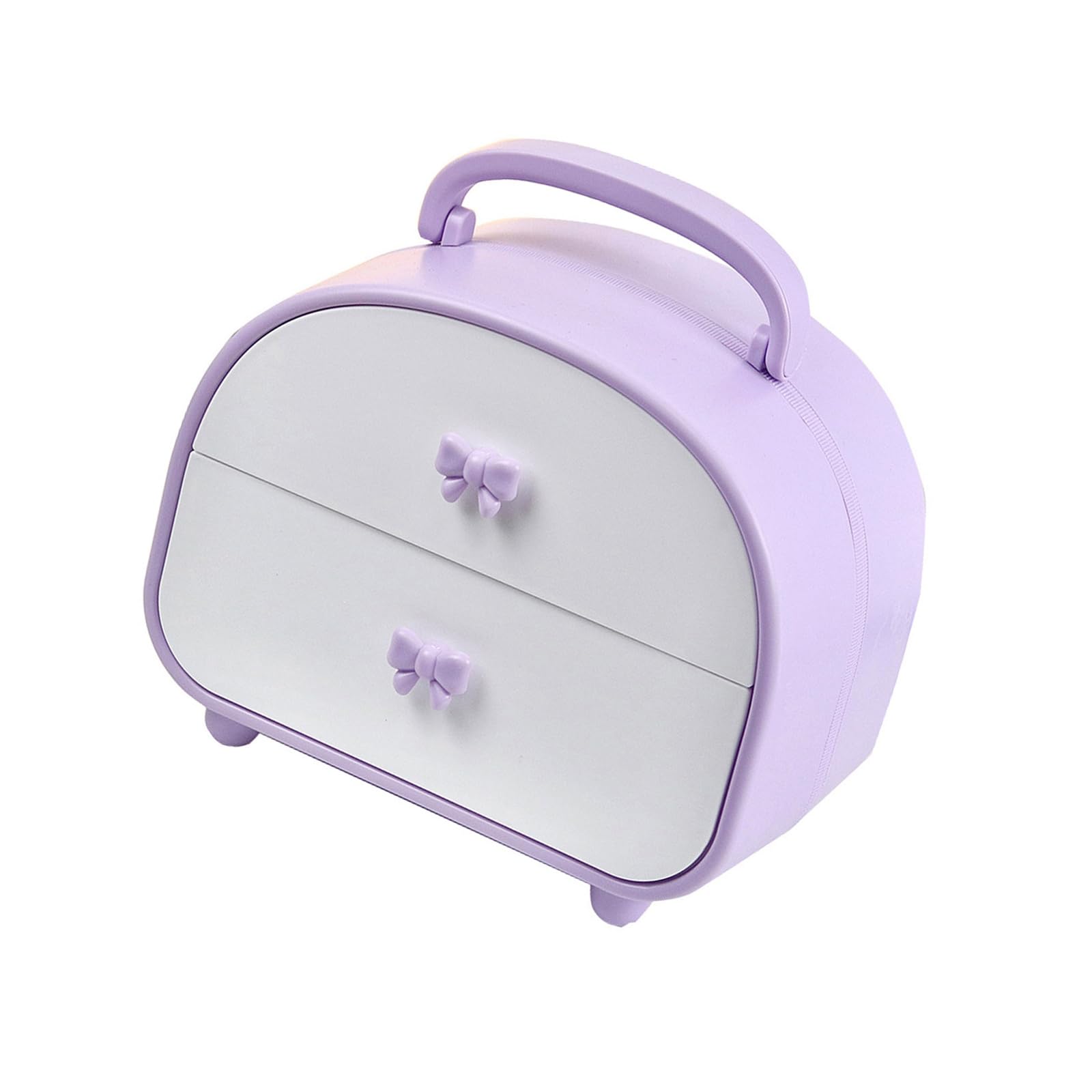 YWLUUOO Spacious Desk Organiser with 2 Drawers Multipurpose Storage Box for Stationery Makeup Tool Holder Blue Desk Organiser