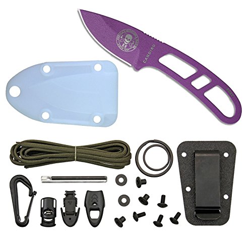 ESEE Candiru Molded Sheath with Kit, Purple with Clear/White