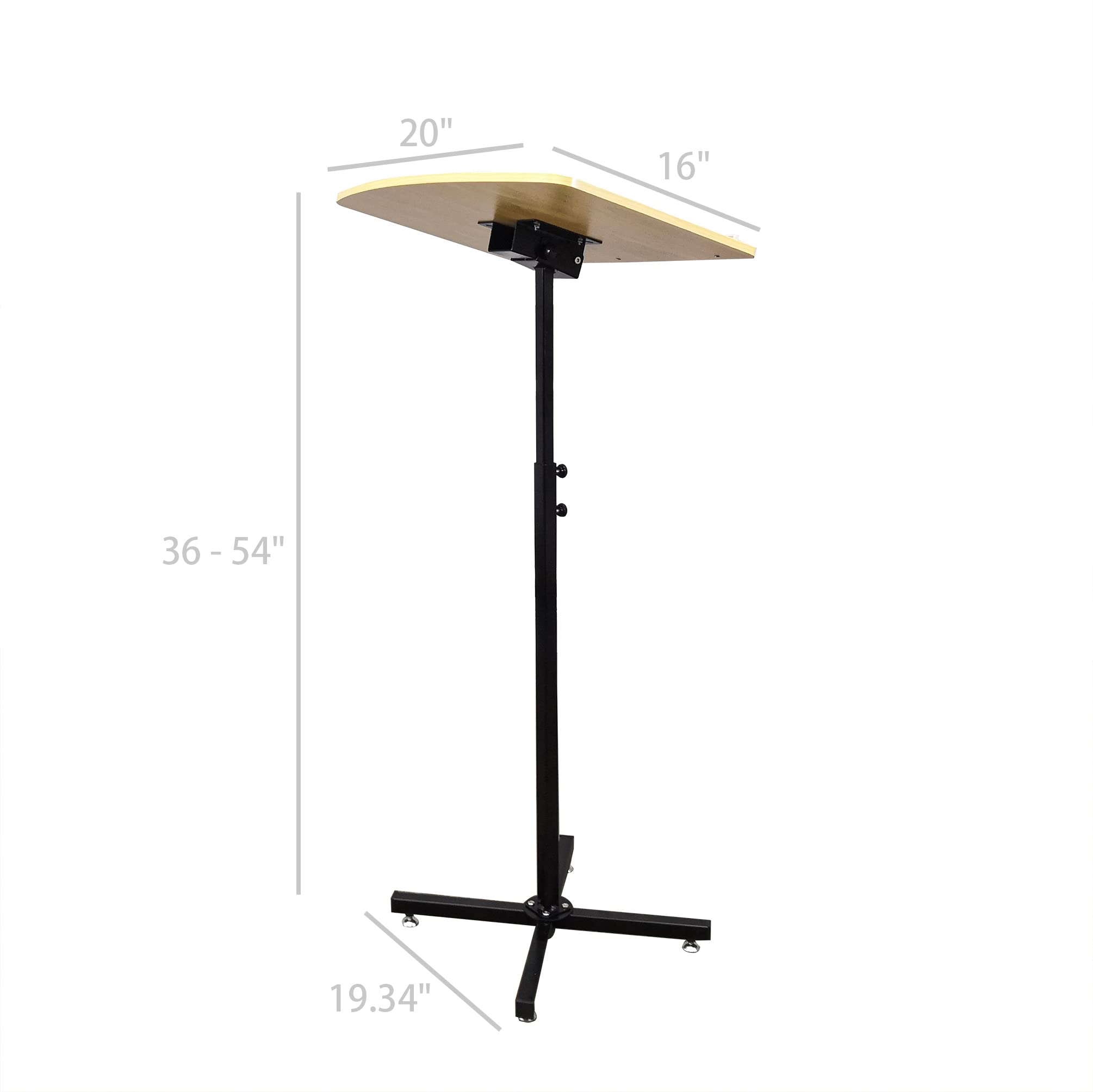 Snapklik.com : FixtureDisplays Adjustable Height And Angle Metal Stand ...