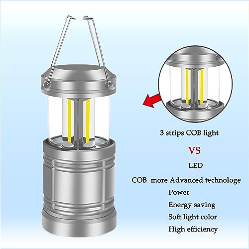 LED Camping Lantern, Battery Powered Hanging Lantern for Outdoor Camping Emergency Power Outages, 4 Pack - image 5