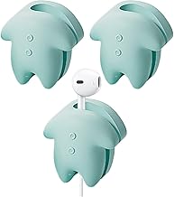 Tuxxjzm Clip de gestión de cables, organizador de cables de carga, clip para cables, 3 piezas, gestión de cables, organizador de cables, organizador de cables, organizador de cables para escritorio