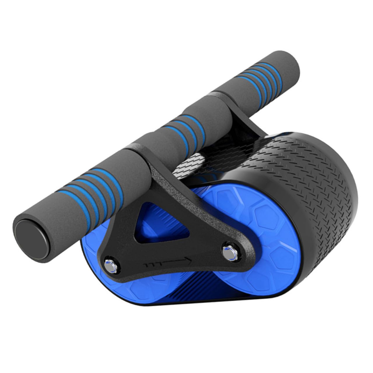 Ruota Addominali Fitness con Manico in Gomma Abs Ruota Spessa Stile Tank per Allenamento Addominale Silenzioso Attrezzo Palestra Casa Multifunzionale per Uomo Donna Principianti