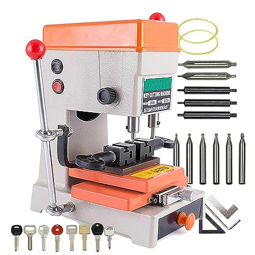 Máquina de corte de llaves duplicadora automática para puerta y cerradura de coche, máquina de copia de llaves vertical de 110 V, ideal para hacer llaves y copiar Máquina de corte de llaves duplicadora automática para puerta y cerradura de coche, máquina de copia de llaves vertical de 110 V, ideal para hacer llaves y copiar