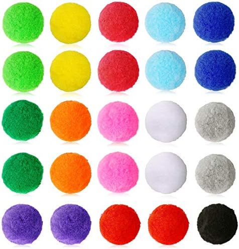 Pllieay 200Pcs 2 Inch Very Giant Assorted Pom poms Arts and Crafts for DIY Artistic Crafts Decorations, 13 Colours