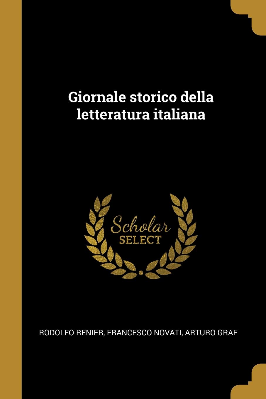 Giornale Storico Della Letteratura Italiana