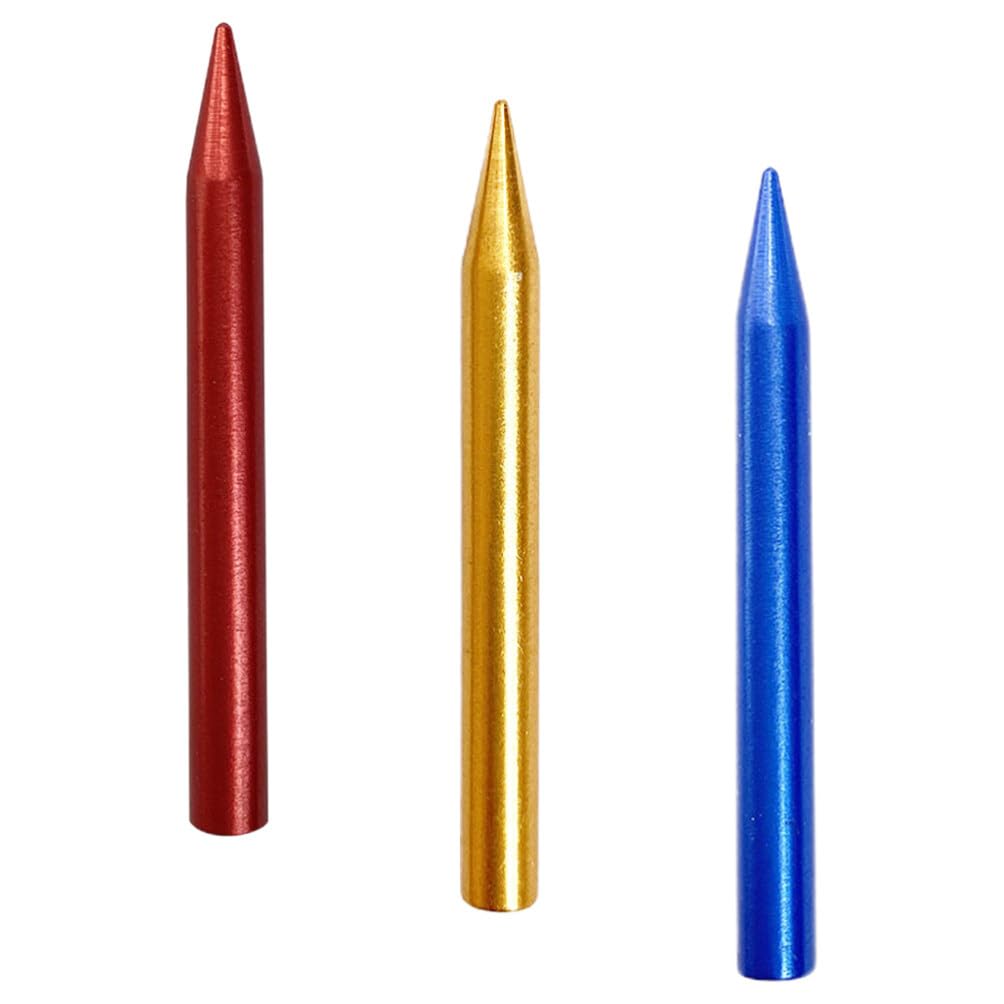 VILLCASE 3pcs DIY Knitting Needles for Bracelets Leather Work Crochet Needle Set Portable Weaving Tool