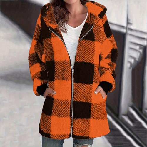 Womens Oversized Sherpa Jacket Fuzzy Fleece Bed Jackets Zip Up Long Hoodies Thick Soft Warm Winter Teddy Bear Coats2