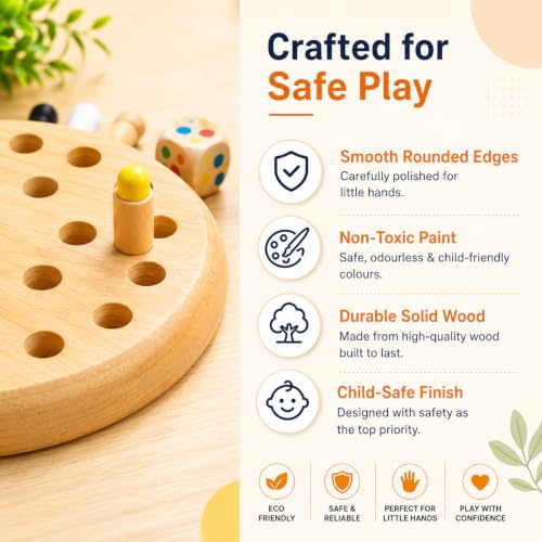 Image of Memory Chess Game, Memory Game for Kids, Board Games Toys for 4 Year Boy Boys and Girls Fun Adults at Home Games for Boys 7-14 Years funzone Puzzle Game for Kid 7 to 10 Years