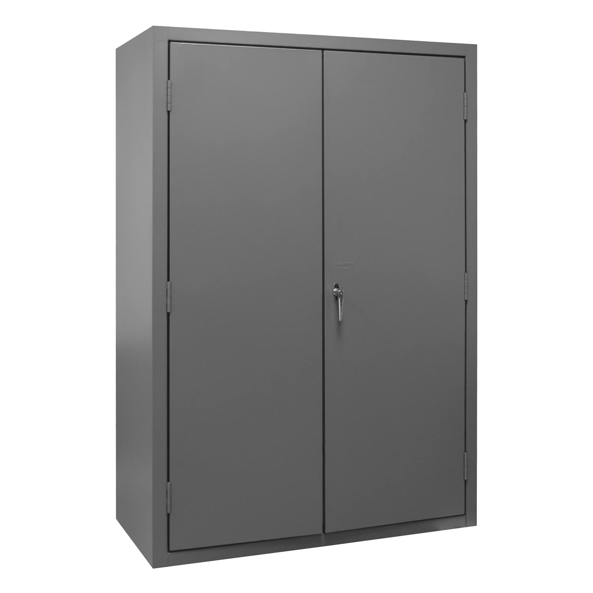 Durham 3502-186-5295 Lockable Cabinet with 186 Blue Hook-On Bins, Flush Door Style, 48