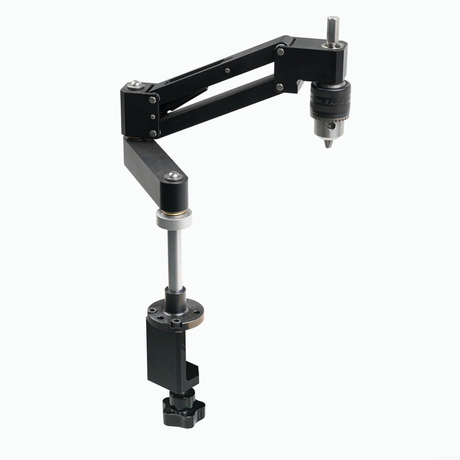 Soporte voladizo de aleación de aluminio para roscado de taladro manual, brazo de soporte de roscado, brazo de soporte de perforación manual horizontal y vertical, mecanizado CNC con ajuste
