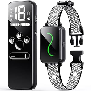 Vsezund Training Collar, Training Collar with Remote for Small, Medium, Large Dogs with Vibration, Beep, Security Lock, and Waterproof (8-120 LBS)