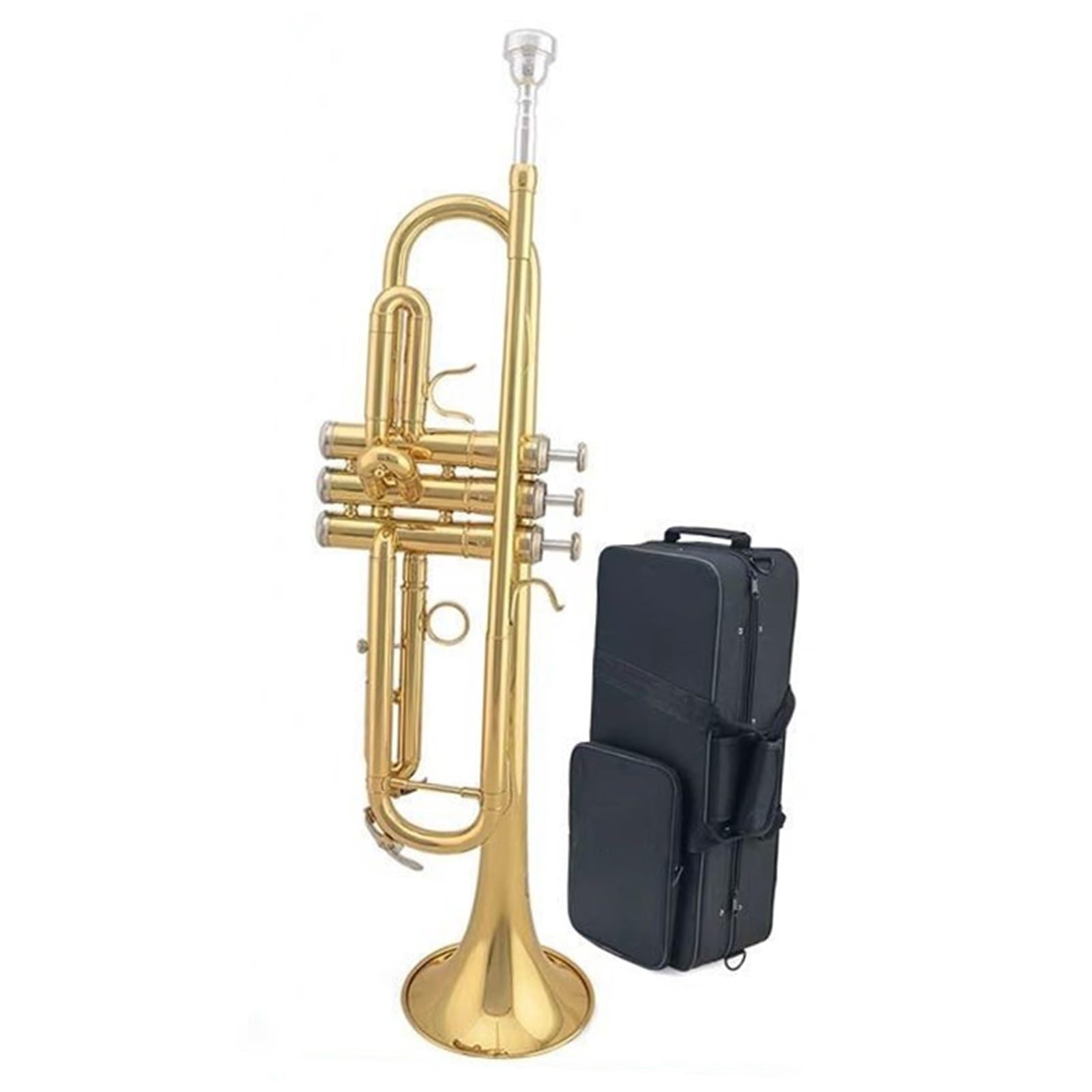 Trumpets for Beginner Trumpet B Flat Brass Lacquer Gold Beginner Grade Examination Performance School Band Trumpet