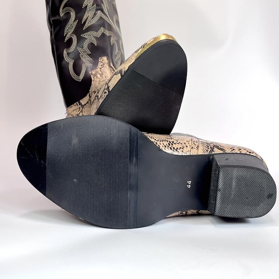 Amazon.com | Cowboy Boots For Men Wide Calf Mid-Cylinder