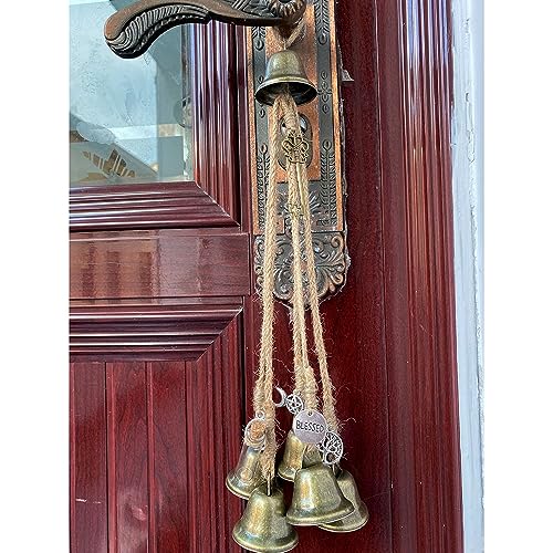 Witch Wind Chimes Wreath Handmade Hanging Witch Bells Protection Door Hangers Witch Bells Magic Wind Chimes for Home Door (Color : 3)