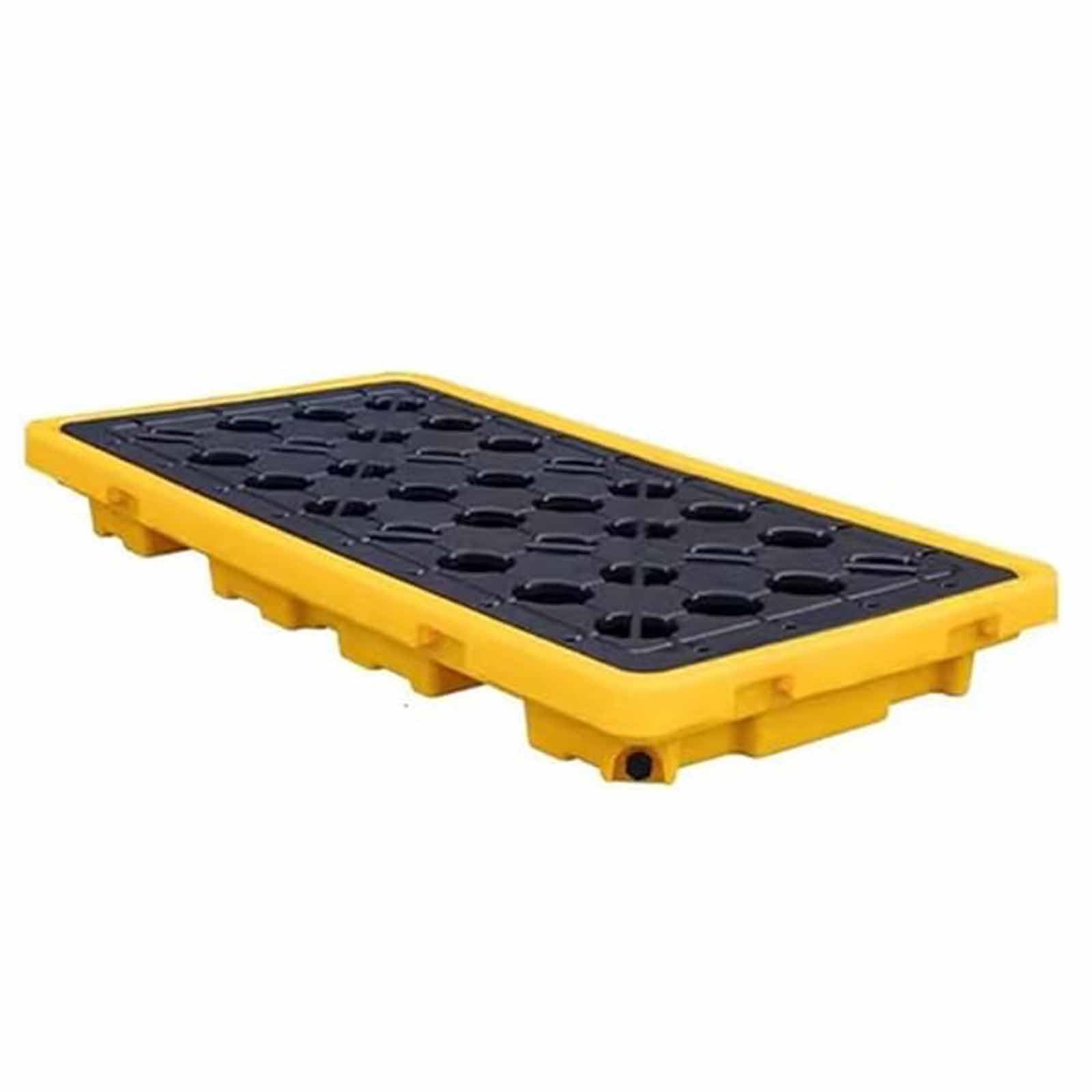 JKJZSALJ Heavy-Duty Spill Platform With Forklift Pockets - Stackable Modular Pallet, 8,000 Lbs Load Capacity, Leakproof Secondary Containment Solution,130x68x15cm