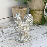 Chadechimo Rooster Statue Chicken Figurine Cement Rooster Figurine Figurines Artwork for Outdoor, Backyard, Patio and Home Kitchen Decoration