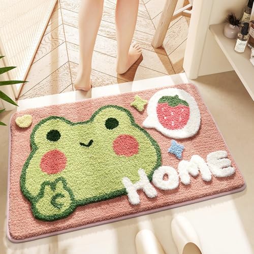 ORRMALL バスマット 60×40cm お風呂マット 速乾 洗える 抗菌防臭 大判 ソフト おしゃれ マイクロファイバー タオル地 安い 厚手 ORYSD33D