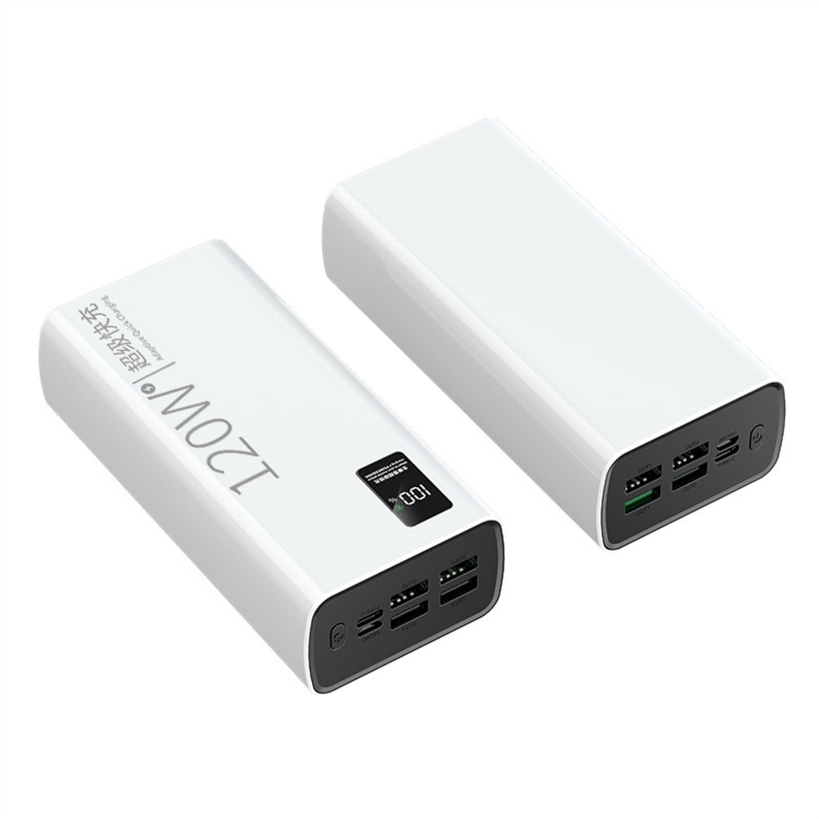 portatile 50000 mah carica veloce colore bianco