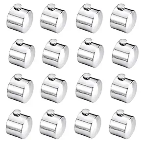 Qurtainz Brand Stainless Steel and alloys Curtain Bracket/Curtain finials/Curtain Accessories-8 Pair Round end Cap