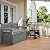 Flamaker 80 Gallon Storage Bench with Cushions Outdoor Indoor, Durable All-Weather Seating with Hidden Storage, Lockable Deck Box for Garden, Patio, Poolside (Grey)