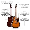 Fender California Debut Redondo Dreadnought with cutaway CE Acoustic Guitar, Spruce Top, Black Pickguard, 2-Colour Sunburst #1