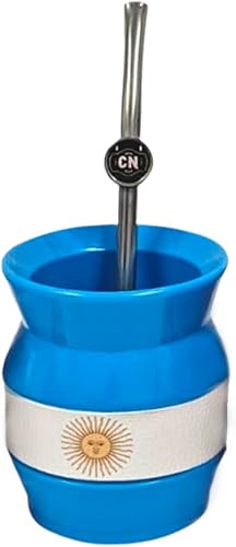 Juego de Copa Yerba Mate y Bombilla Mate (Yerba Mate Cup) Juego de Yerba Mate incluye Taza Térmica de Acero Inoxidable de Doble Pared para Té Mate.