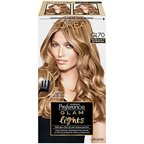 L'Oreal Paris Superior Preference Glam Lights Highlights, GL70 Dark Blonde To Light Brown
