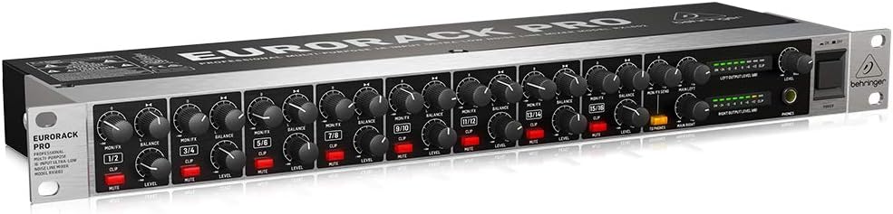 Behringer EURORACK PRO RX1602 Professional Multi-Purpose 16-Input Ultra-Low Noise Line Mixer