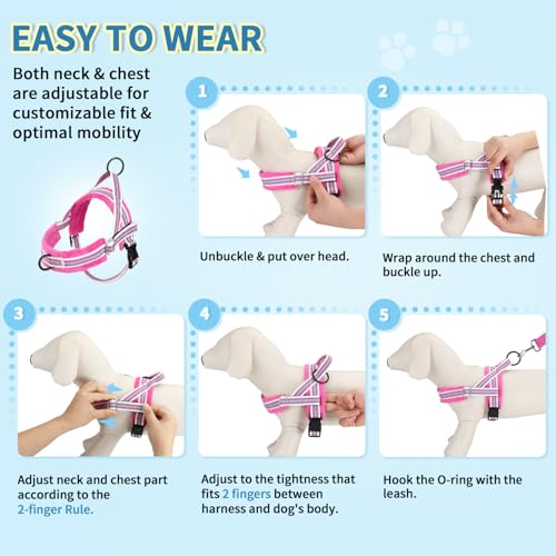 Lukovee Small Dog Harness and Leash Set, No Pull Soft Padded Vest by Lukovee - Used condition - Image 9